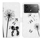 For Xiaomi Poco F6 Pro Oil Embossed 3D Drawing Leather Phone Case(Couple Dandelion) - 1