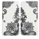 For Xiaomi Poco X6 Oil Embossed 3D Drawing Leather Phone Case(Lace Flower) - 1