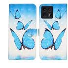 For Xiaomi 14T Oil Embossed 3D Drawing Leather Phone Case(3 Butterflies) - 1