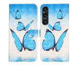 For Sony Xperia 1 VI Oil Embossed 3D Drawing Leather Phone Case(3 Butterflies) - 1