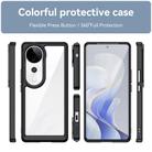 For vivo S19 Pro Colorful Series Acrylic Hybrid TPU Phone Case(Black) - 2