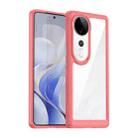 For vivo S19 Pro Colorful Series Acrylic Hybrid TPU Phone Case(Red) - 1