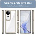 For vivo S19 Pro Colorful Series Acrylic Hybrid TPU Phone Case(Transparent Grey) - 2