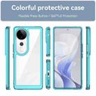 For vivo S19 Pro Colorful Series Acrylic Hybrid TPU Phone Case(Transparent Blue) - 2