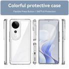 For vivo V40 5G Colorful Series Acrylic Hybrid TPU Phone Case(Transparent) - 2