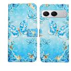 For OnePlus Nord 4 Oil Embossed 3D Drawing Leather Phone Case(Blue Butterflies) - 1