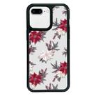 For iPhone 7 Plus / 8 Plus Exclusive Design Style PC Full Coverage Pattern Phone Case(Red Flower) - 1