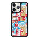 For iPhone 15 Pro Max Exclusive Design Style PC Full Coverage Pattern Phone Case(US Geometric D) - 1