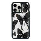 For iPhone 15 Pro Max Exclusive Design Style PC Full Coverage Pattern Phone Case(Butterfly) - 1