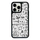 For iPhone 15 Pro Max Exclusive Design Style PC Full Coverage Pattern Phone Case(Label) - 1