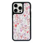 For iPhone 15 Pro Max Exclusive Design Style PC Full Coverage Pattern Phone Case(Colorful Heart) - 1