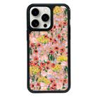 For iPhone 15 Pro Exclusive Design Style PC Full Coverage Pattern Phone Case(Colorful Rose) - 1