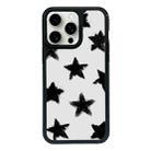 For iPhone 15 Pro Exclusive Design Style PC Full Coverage Pattern Phone Case(Star) - 1