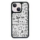 For iPhone 14 Plus Exclusive Design Style PC Full Coverage Pattern Phone Case(Label) - 1