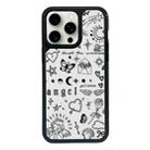 For iPhone 14 Pro Max Exclusive Design Style PC Full Coverage Pattern Phone Case(Label) - 1