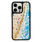 For iPhone 13 Pro Exclusive Design Style PC Full Coverage Pattern Phone Case(Sandy Beach) - 1