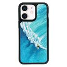 For iPhone 12 Exclusive Design Style PC Full Coverage Pattern Phone Case(Sea Wave) - 1