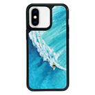 For iPhone X / XS Exclusive Design Style PC Full Coverage Pattern Phone Case(Sea Wave) - 1