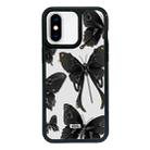 For iPhone X / XS Exclusive Design Style PC Full Coverage Pattern Phone Case(Butterfly) - 1