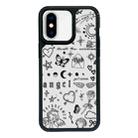 For iPhone X / XS Exclusive Design Style PC Full Coverage Pattern Phone Case(Label) - 1