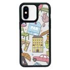 For iPhone X / XS Exclusive Design Style PC Full Coverage Pattern Phone Case(City Sticker A) - 1