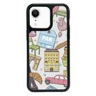 For iPhone XR Exclusive Design Style PC Full Coverage Pattern Phone Case(City Sticker A) - 1