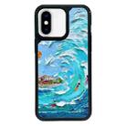 For iPhone XS Max Exclusive Design Style PC Full Coverage Pattern Phone Case(Ocean Surfing) - 1