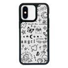 For iPhone XS Max Exclusive Design Style PC Full Coverage Pattern Phone Case(Label) - 1