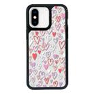 For iPhone XS Max Exclusive Design Style PC Full Coverage Pattern Phone Case(Colorful Heart) - 1