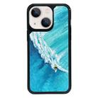 For iPhone 13 mini Exclusive Design Style PC Full Coverage Pattern Phone Case(Sea Wave) - 1