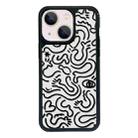 For iPhone 13 mini Exclusive Design Style PC Full Coverage Pattern Phone Case(US Geometric B) - 1