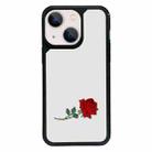 For iPhone 13 mini Exclusive Design Style PC Full Coverage Pattern Phone Case(Red Rose) - 1