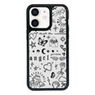 For iPhone 12 mini Exclusive Design Style PC Full Coverage Pattern Phone Case(Label) - 1