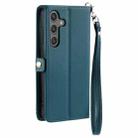 For Samsung Galaxy A15 Wallet Multi-card Slot Leather Phone Case with Lanyard(Green) - 3