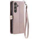 For Samsung Galaxy A54 5G Wallet Multi-card Slot Leather Phone Case with Lanyard(Rose Gold) - 3