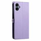 For Samsung Galaxy A06 4G Wallet Multi-card Slot Leather Phone Case with Lanyard(Purple) - 3