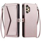 For Samsung Galaxy A13 4G / 5G Wallet Multi-card Slot Leather Phone Case with Lanyard(Rose Gold) - 1