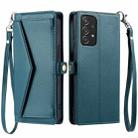 For Samsung Galaxy A23 4G / 5G / F23 5G Wallet Multi-card Slot Leather Phone Case with Lanyard(Green) - 1