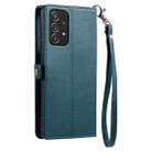 For Samsung Galaxy M23 5G / M13 4G Wallet Multi-card Slot Leather Phone Case with Lanyard(Green) - 3