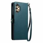For Samsung Galaxy A32 5G / M32 5G Wallet Multi-card Slot Leather Phone Case with Lanyard(Green) - 3