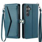 For Samsung Galaxy A36 Wallet Multi-card Slot Leather Phone Case with Lanyard(Green) - 2