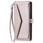 For Samsung Galaxy A06 5G / 4G Wallet Multi-card Slot Leather Phone Case with Lanyard(Rose Gold) - 2