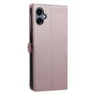 For Samsung Galaxy A06 5G / 4G Wallet Multi-card Slot Leather Phone Case with Lanyard(Rose Gold) - 3