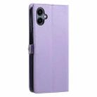 For Samsung Galaxy A06 5G / 4G Wallet Multi-card Slot Leather Phone Case with Lanyard(Purple) - 3