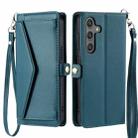For Samsung Galaxy A17 5G Wallet Multi-card Slot Leather Phone Case with Lanyard(Green) - 1