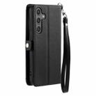 For Samsung Galaxy A17 5G Wallet Multi-card Slot Leather Phone Case with Lanyard(Black) - 3