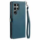 For Samsung Galaxy S23 Ultra 5G Wallet Multi-card Slot Leather Phone Case with Lanyard(Green) - 3