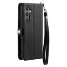 For Samsung Galaxy S24 5G Wallet Multi-card Slot Leather Phone Case with Lanyard(Black) - 3