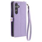 For Samsung Galaxy S24+ 5G Wallet Multi-card Slot Leather Phone Case with Lanyard(Purple) - 3