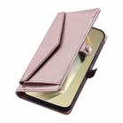 For Samsung Galaxy S25 5G Wallet Multi-card Slot Leather Phone Case with Lanyard(Rose Gold) - 3